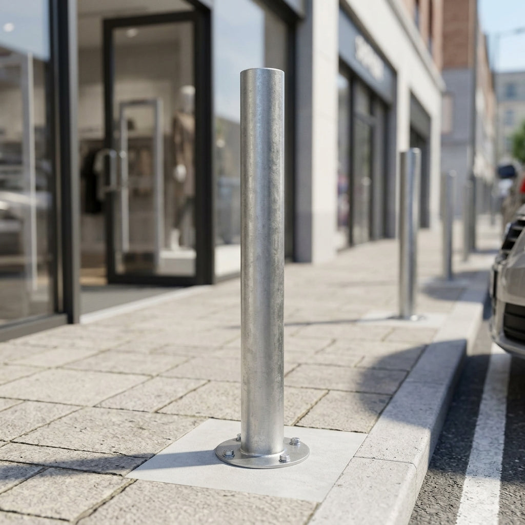 900mm Galvanised Steel Bollard – 60–323mm Diameter Options
