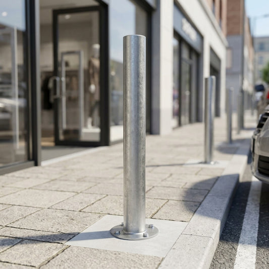 900mm Galvanised Steel Bollard – 60–323mm Diameter Options