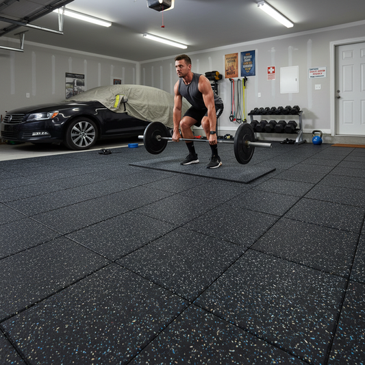 Premium Rubber Gym Flooring Package - 18m2 with Ergonomic Shock Absorption, Non-Slip Design & Easy Maintenance
