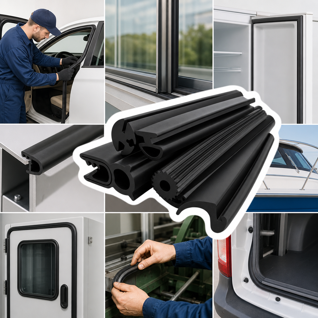 Flexible EPDM Rubber Extrusion Profiles for Various Applications