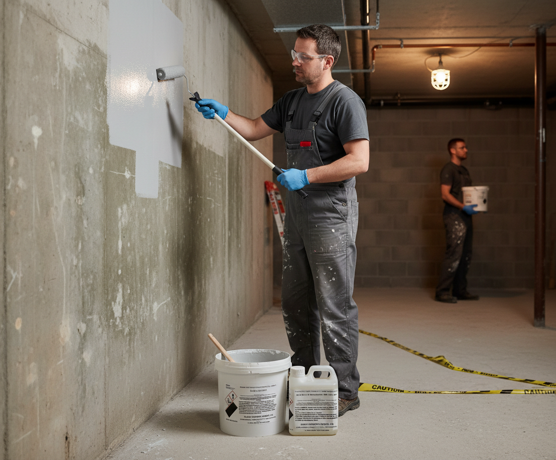 Premium Solvent-Free Damp Proof Paint for Effective Moisture Barrier on Concrete and Brick Surfaces