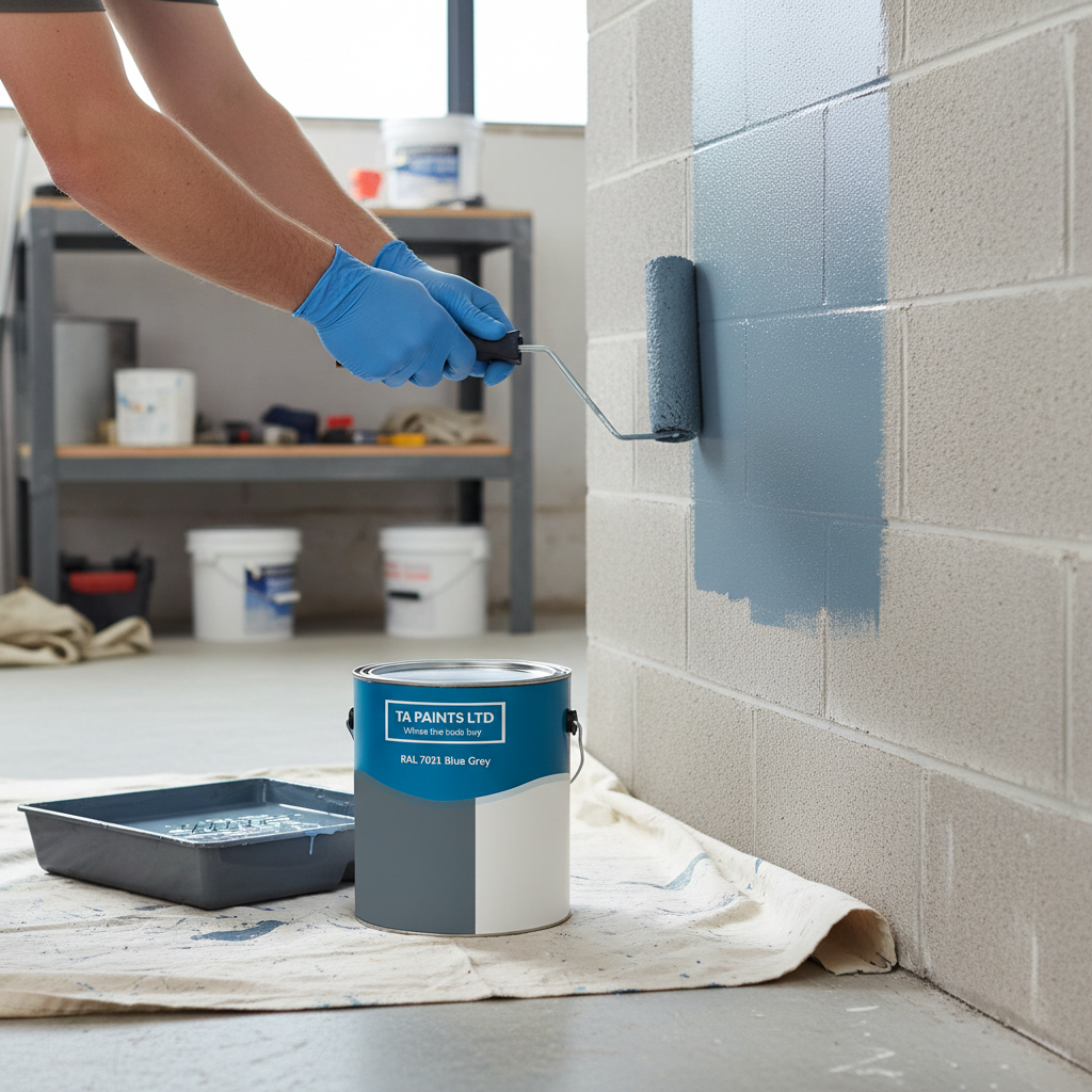 Premium High-Performance Universal PU Enamel Paint in RAL 7031 Blue Grey for Indoor and Outdoor Applications
