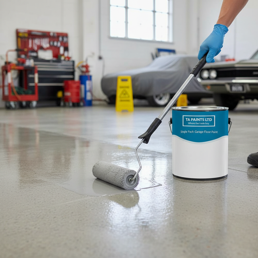 High-Performance Clear Garage Floor Paint Sealer - 3 in 1 Technology for Concrete and Metal Floors with Chemical Resistance