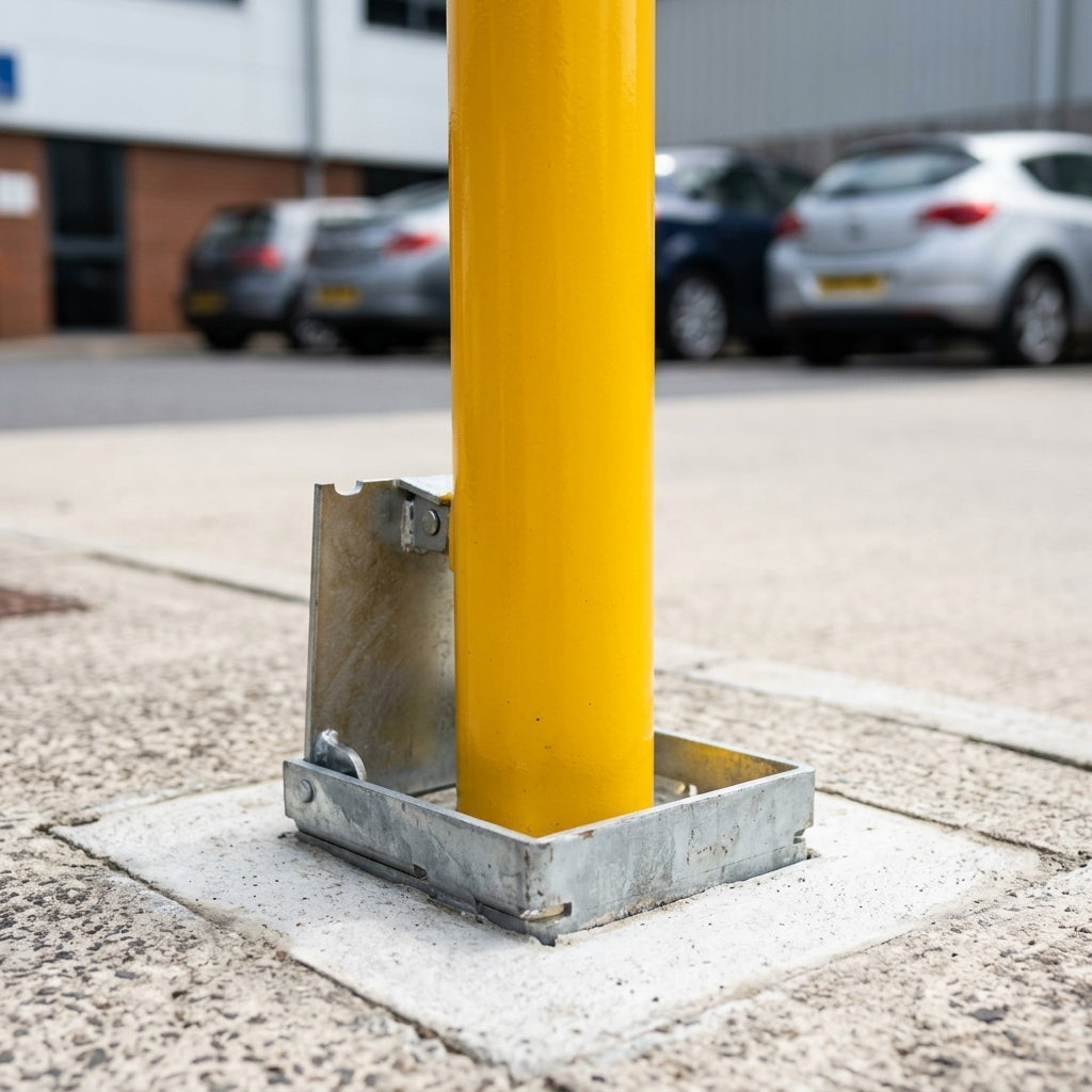 900mm Removable Galvanised Steel Bollard - 60–193mm Diameter (view 2)