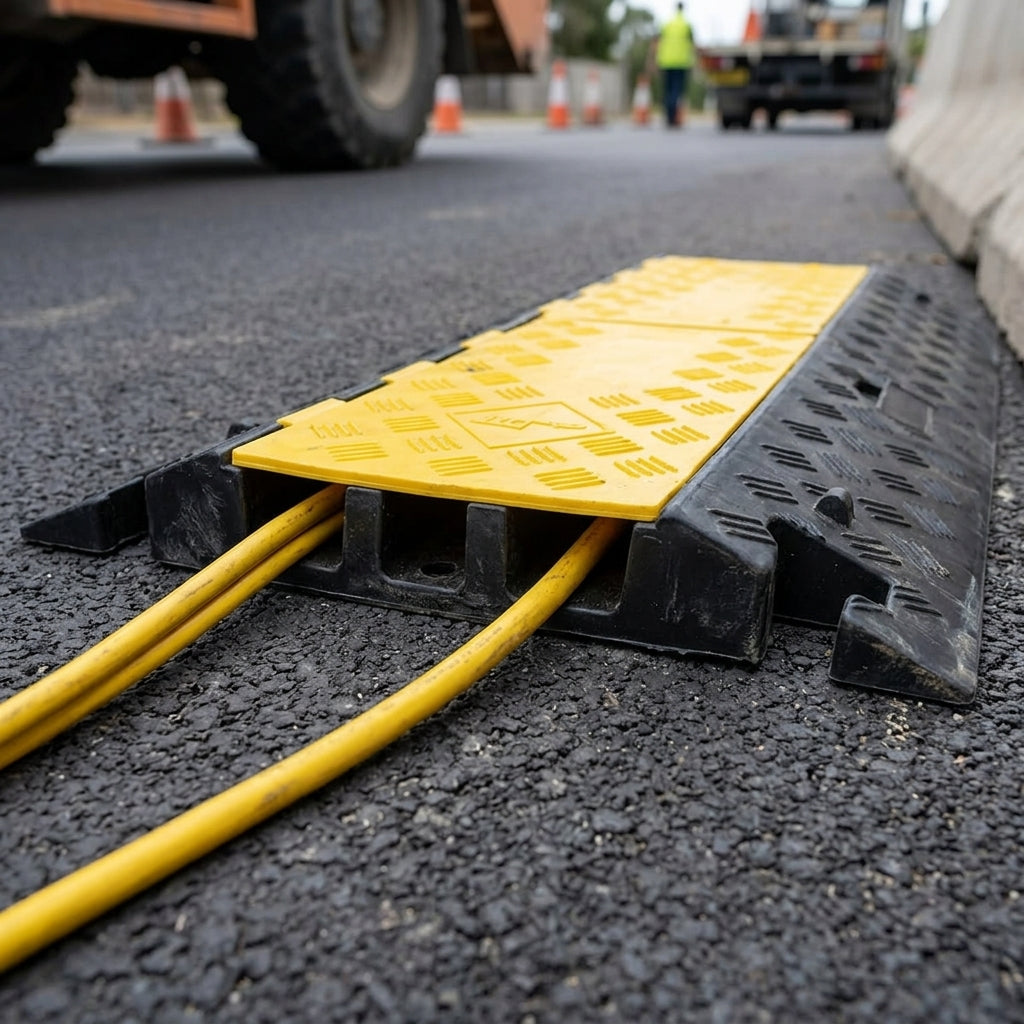 960mm 3-Channel Cable Hose Protector Ramp (view 2)