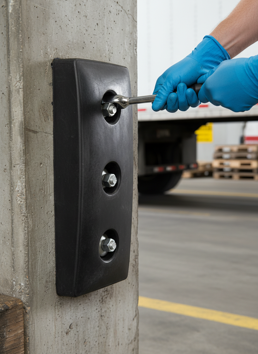Premium Heavy Duty Dock Bumper 600mm for Loading Dock Protection with No Backplate or Front Plate