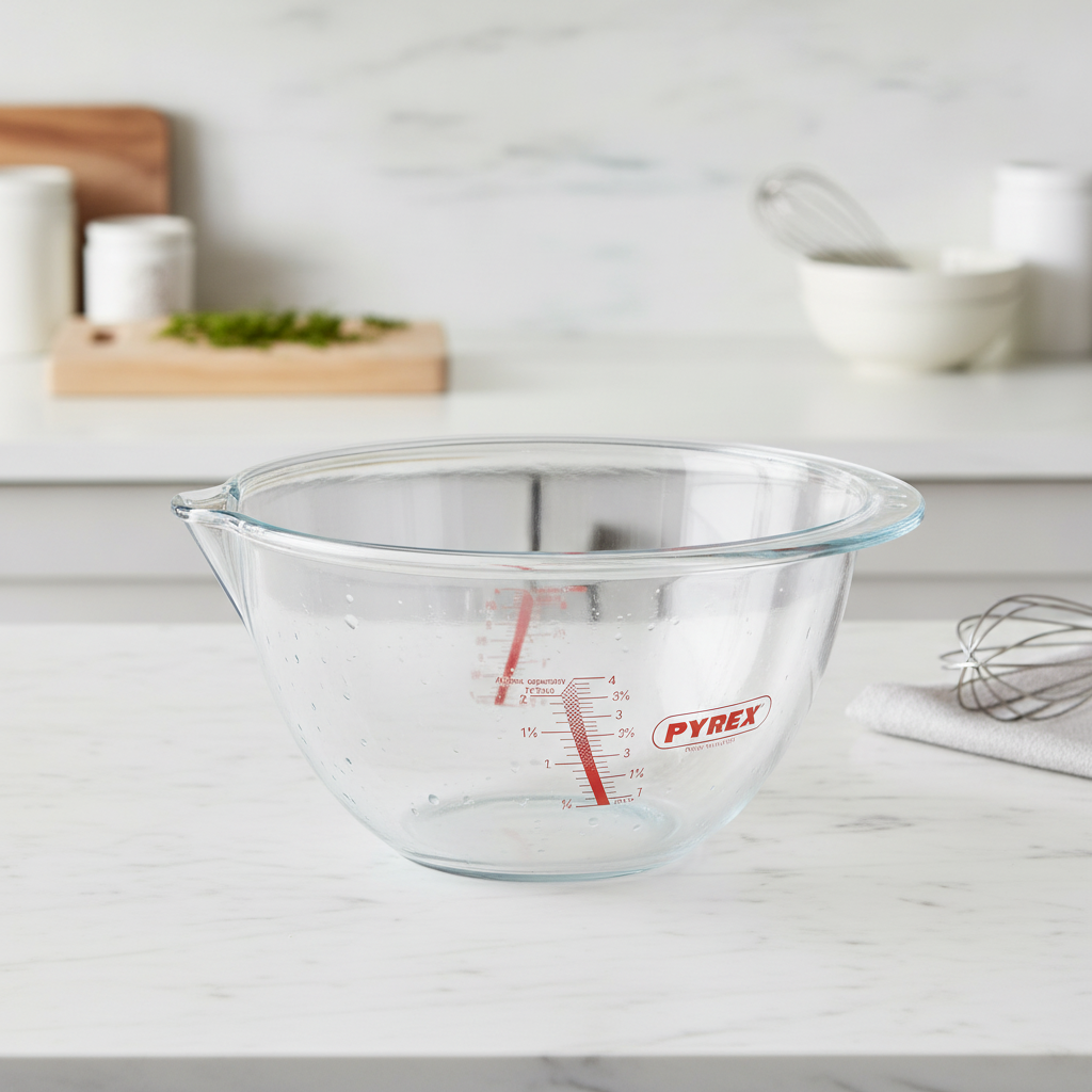 Glass Mixing Bowl 4.2L for Food Preparation