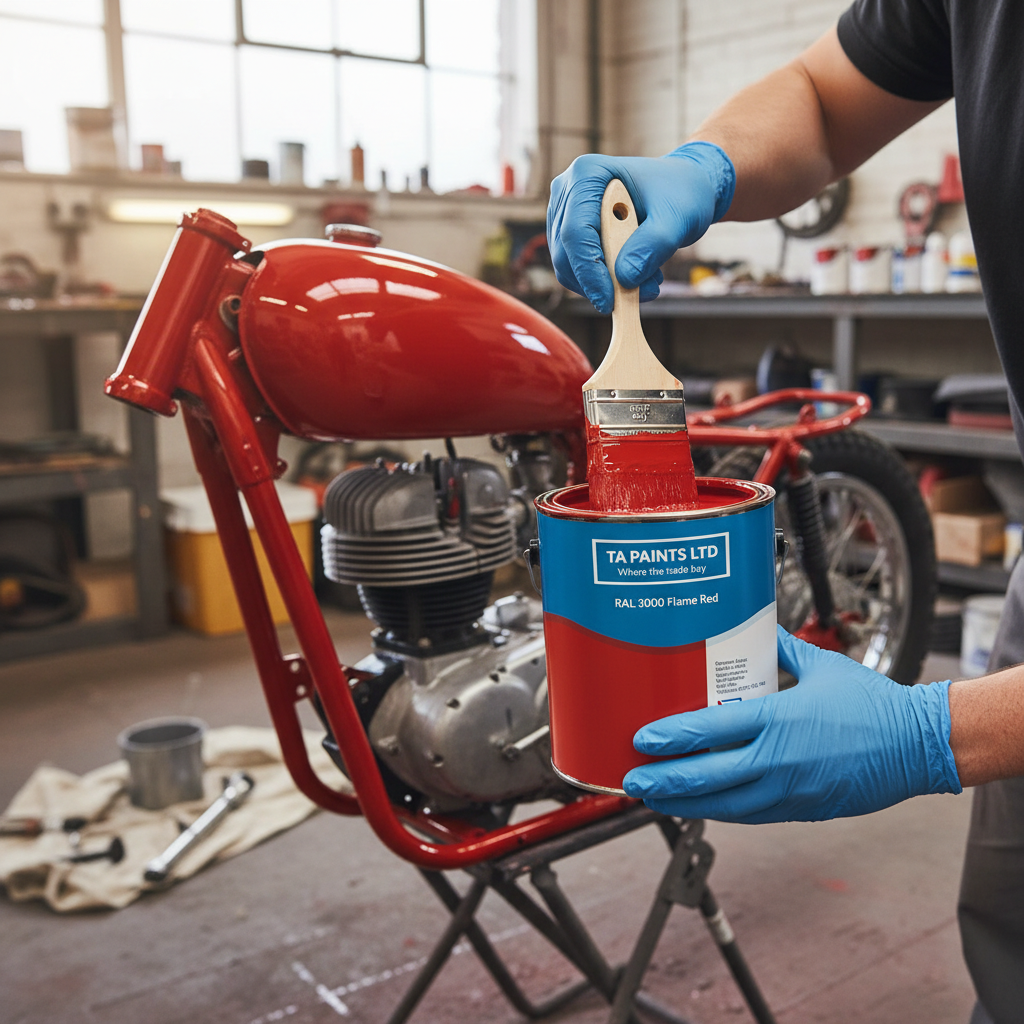 High-Performance Flame Red Paint for Industrial Applications - Premium Quality Finish and Durability
