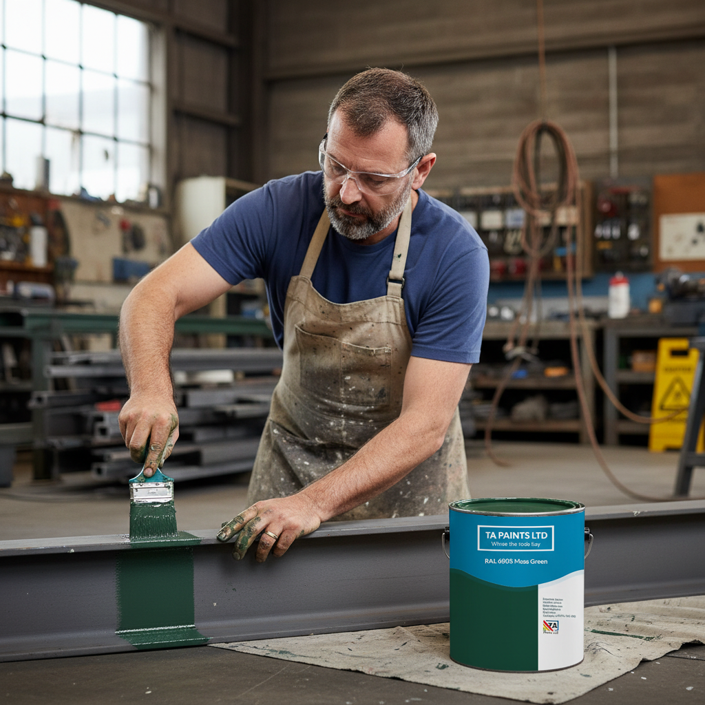 Premium Universal PU Enamel Moss Green Paint for Versatile Applications - Durable, Weather-Resistant, and UV-Stable Finish