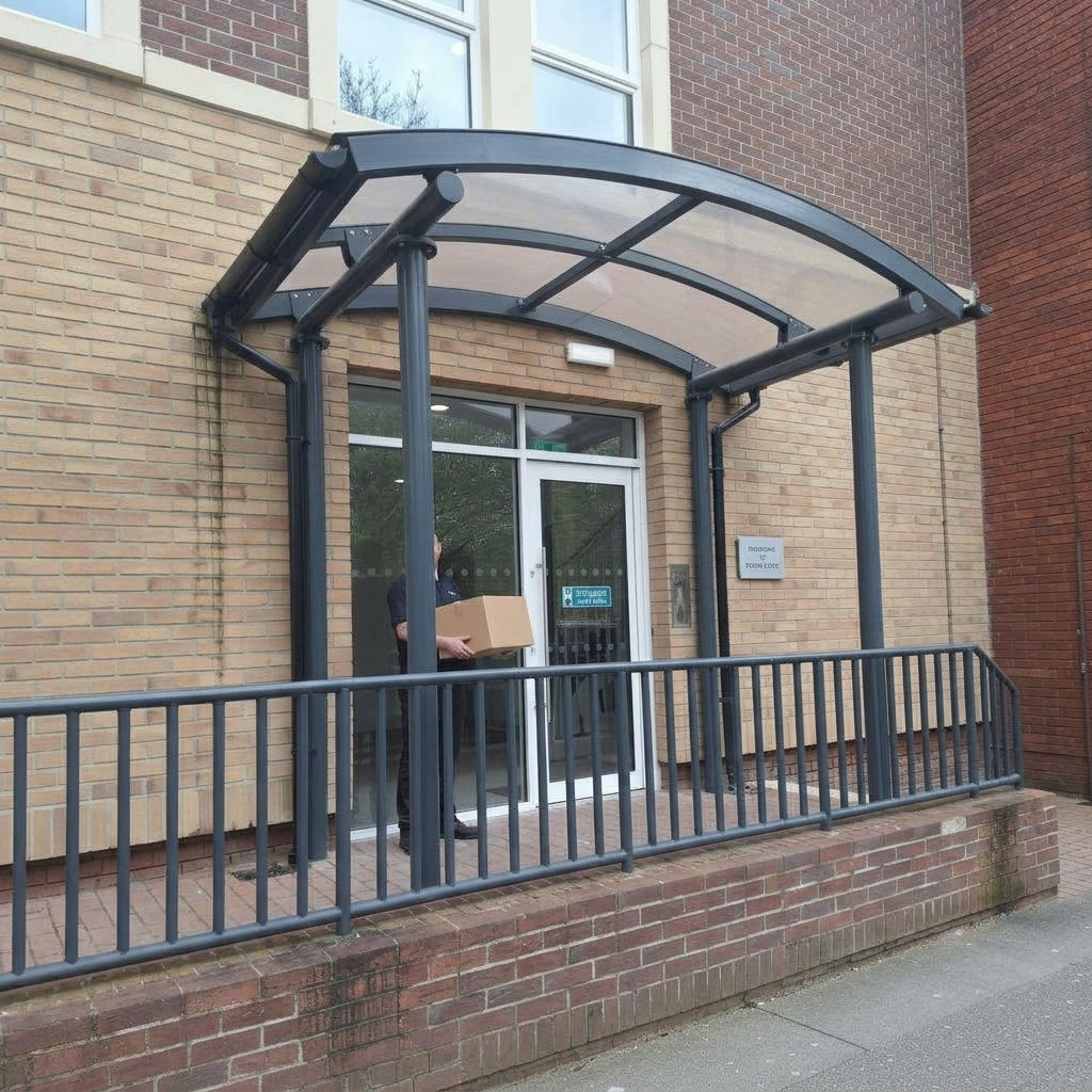Entrance Canopy 2–5m wide, customisable length up to 20m