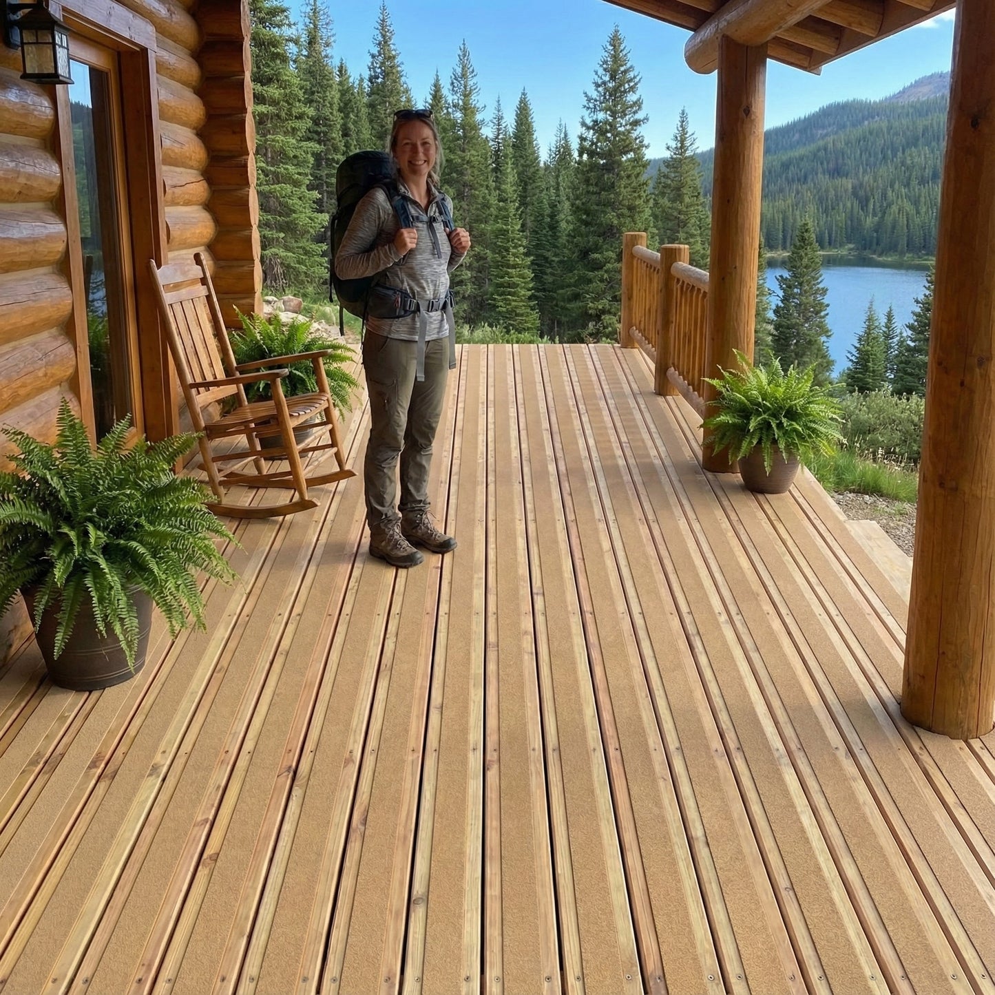 Premium Heavy Duty Anti Slip Decking Strips 1000mm - GRP Non Slip Safety Strips for Garden, Steps & Patio with Easy Installation