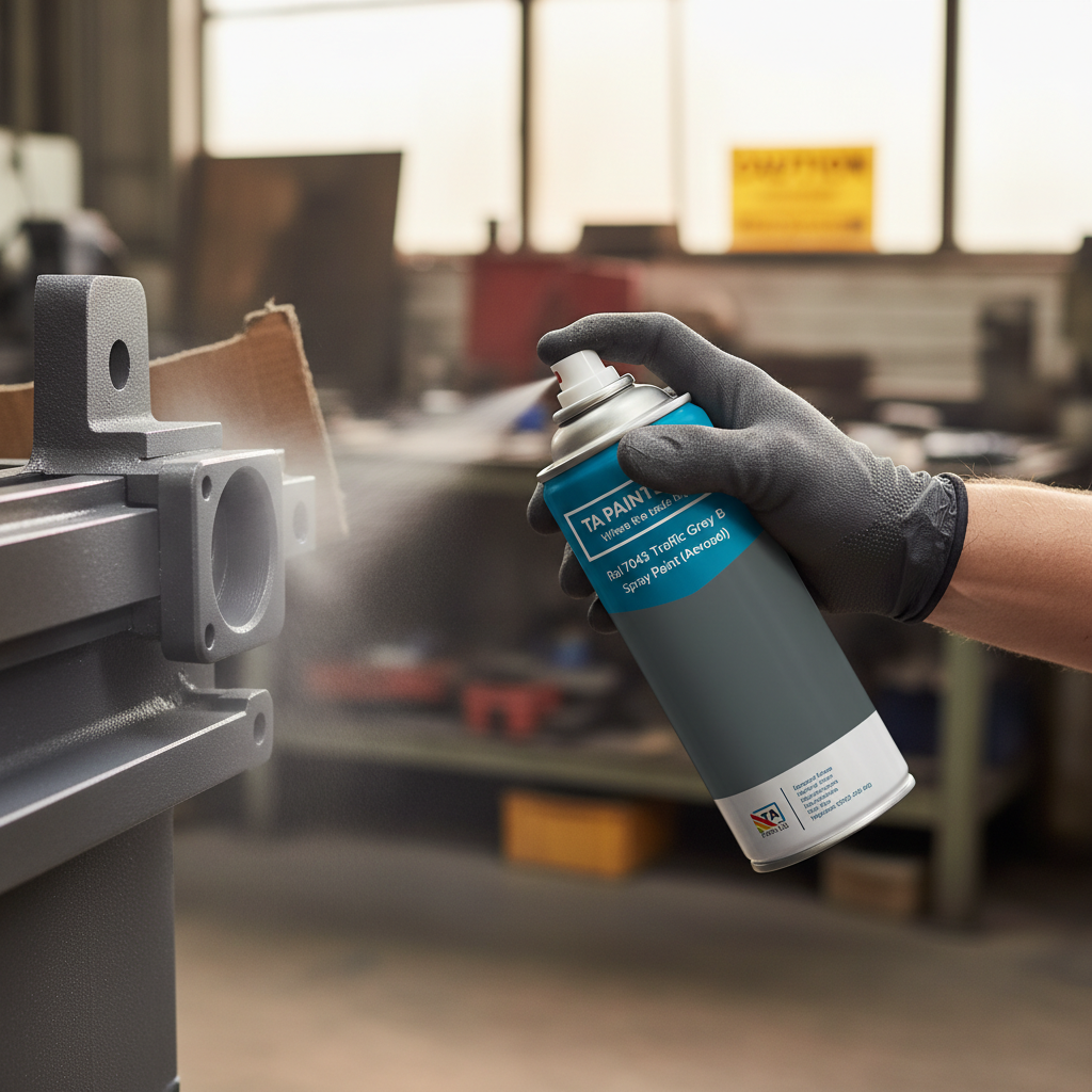 Premium Quick Drying Traffic Grey Spray Paint 400ml - UV & Weather Resistant with Smooth Finish for Internal and External Applications