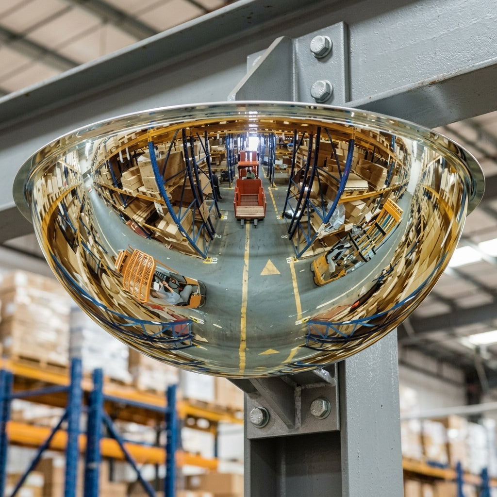 360° acrylic dome convex mirror, 600–1250mm (view 2)