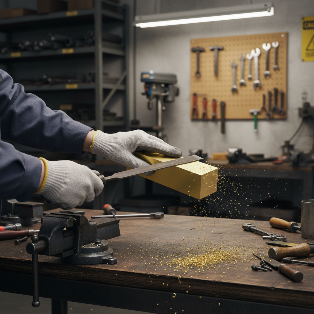 Premium 20mm Brass Square Bar - High Corrosion Resistance and Ductile Alloy for Machining Applications
