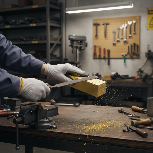 Premium 20mm Brass Square Bar - High Corrosion Resistance and Ductile Alloy for Machining Applications