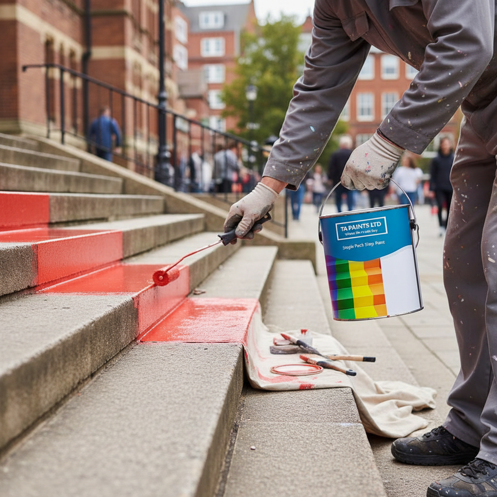 Premium Step Paint for Wood, Metal, Concrete, and Stone - UV Resistant with Non-Slip Option Available