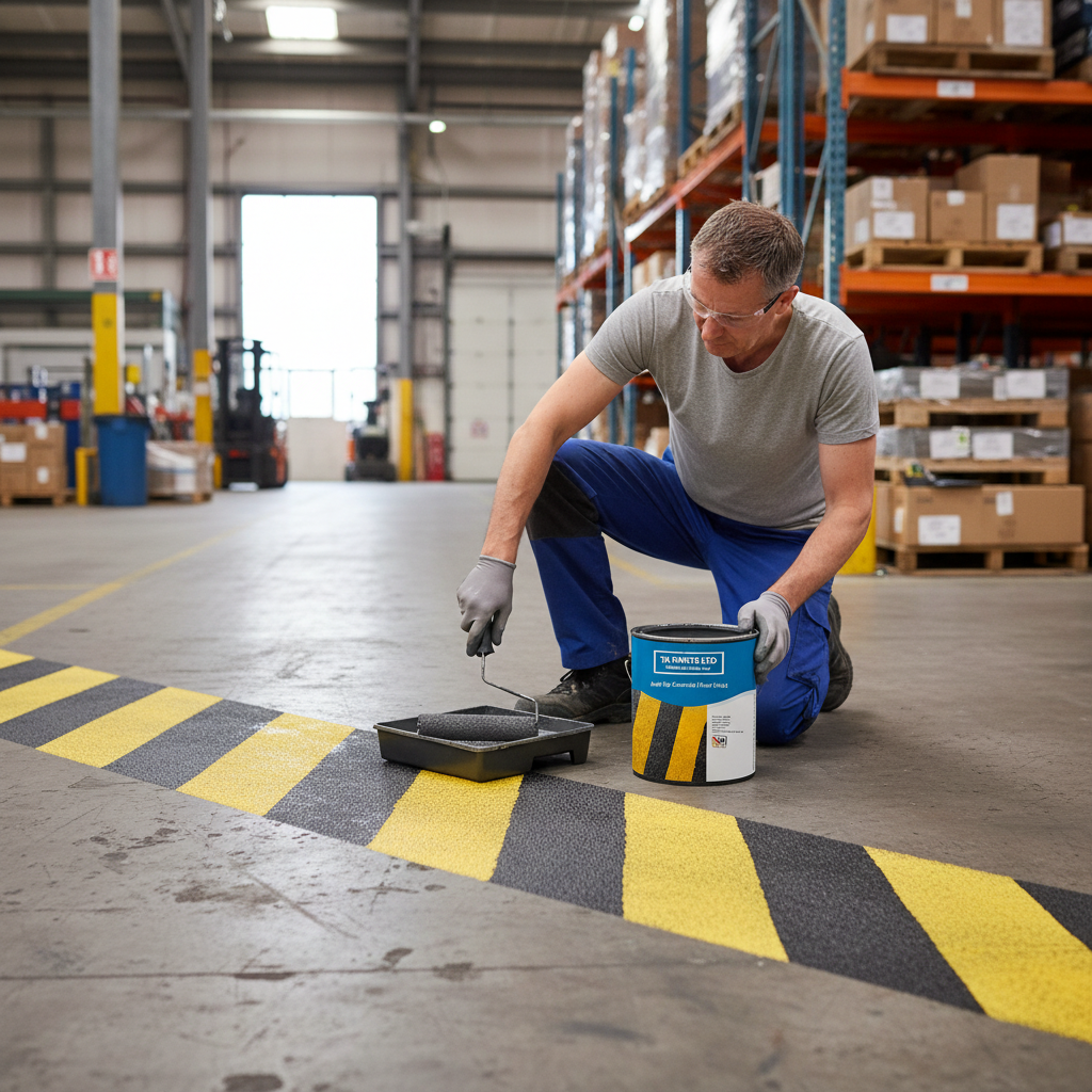 Premium Anti-Slip Concrete Floor Paint - 3 in 1 Primer, Sealer & Non-Slip Protector for Indoor and Outdoor Use