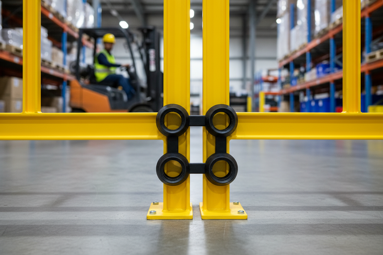 Heavy Duty Connector for Mats - Create Custom Walkways with Natural Rubber Construction and Slip-Resistant Surface