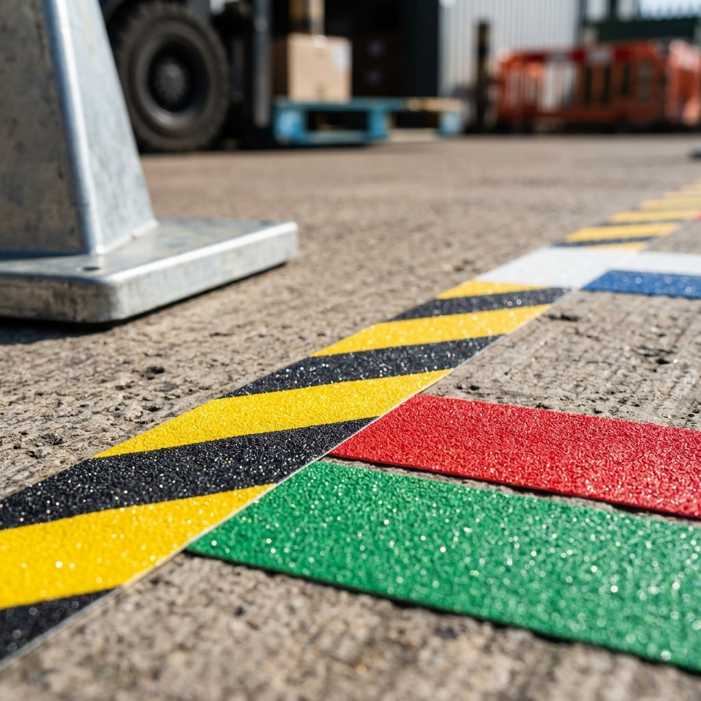 Heavy-duty vinyl floor marking tape for forklift traffic (view 2)