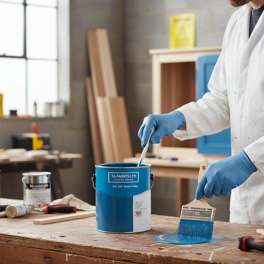 Premium Universal PU Enamel Paint in Brilliant Blue for Versatile Applications and Long-Lasting Durability