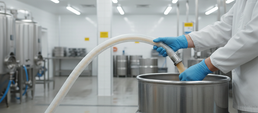 Premium Food Grade Braided PVC Hose - FDA Approved, Reinforced, Clear for Beverage and Compressed Air Use