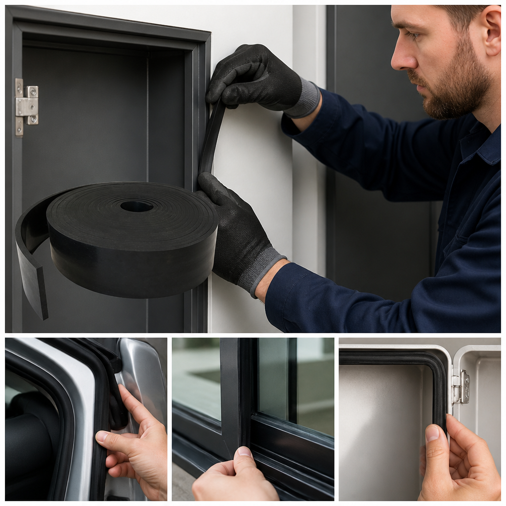 EPDM Rubber Strip for Sealing and Gasketing (5 Metres)