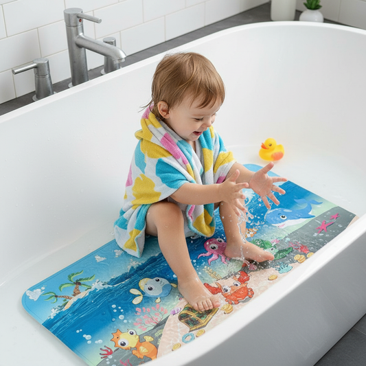 Premium Non-Slip Bath Mat for Kids - Safe and Fun Bathroom Accessory (70cm x 40cm)