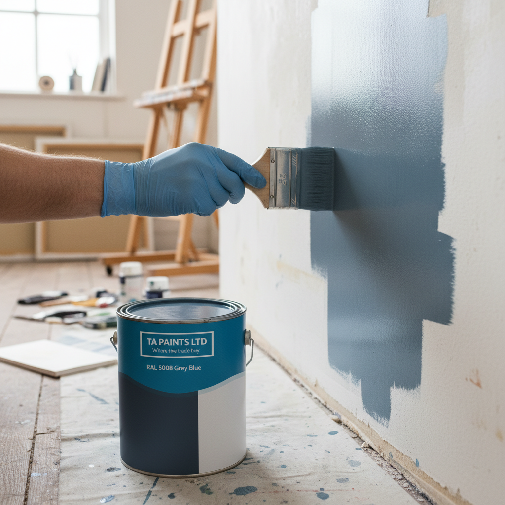 Premium Universal PU Enamel Grey Blue Paint for Indoor and Outdoor Use - Durable and Weatherproof Finish