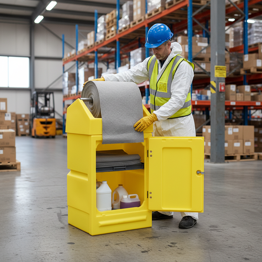 Lockable Cabinet with Roll Holder - PDSD ||L640 x W580 x H1180mm