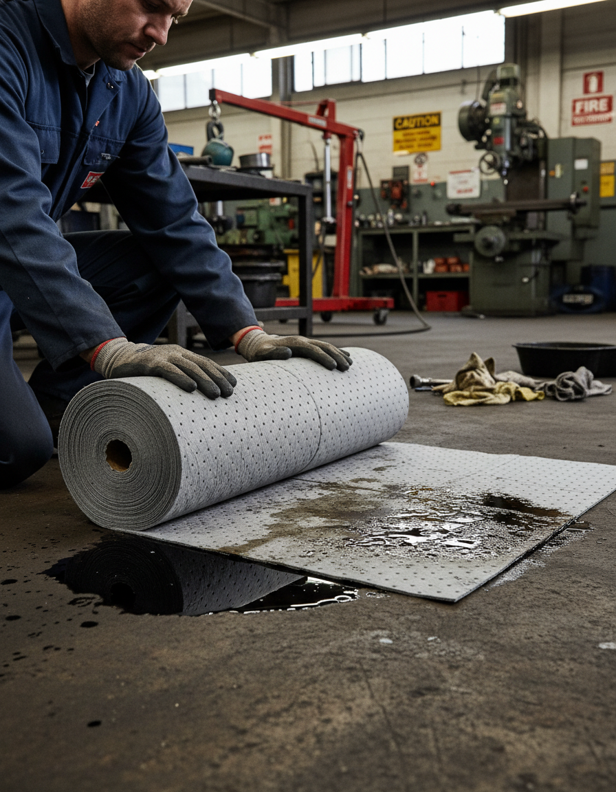 Maintenance Absorbent Roll - MR1-80 || Absorbs 80ltr Per Pack of 1 Roll