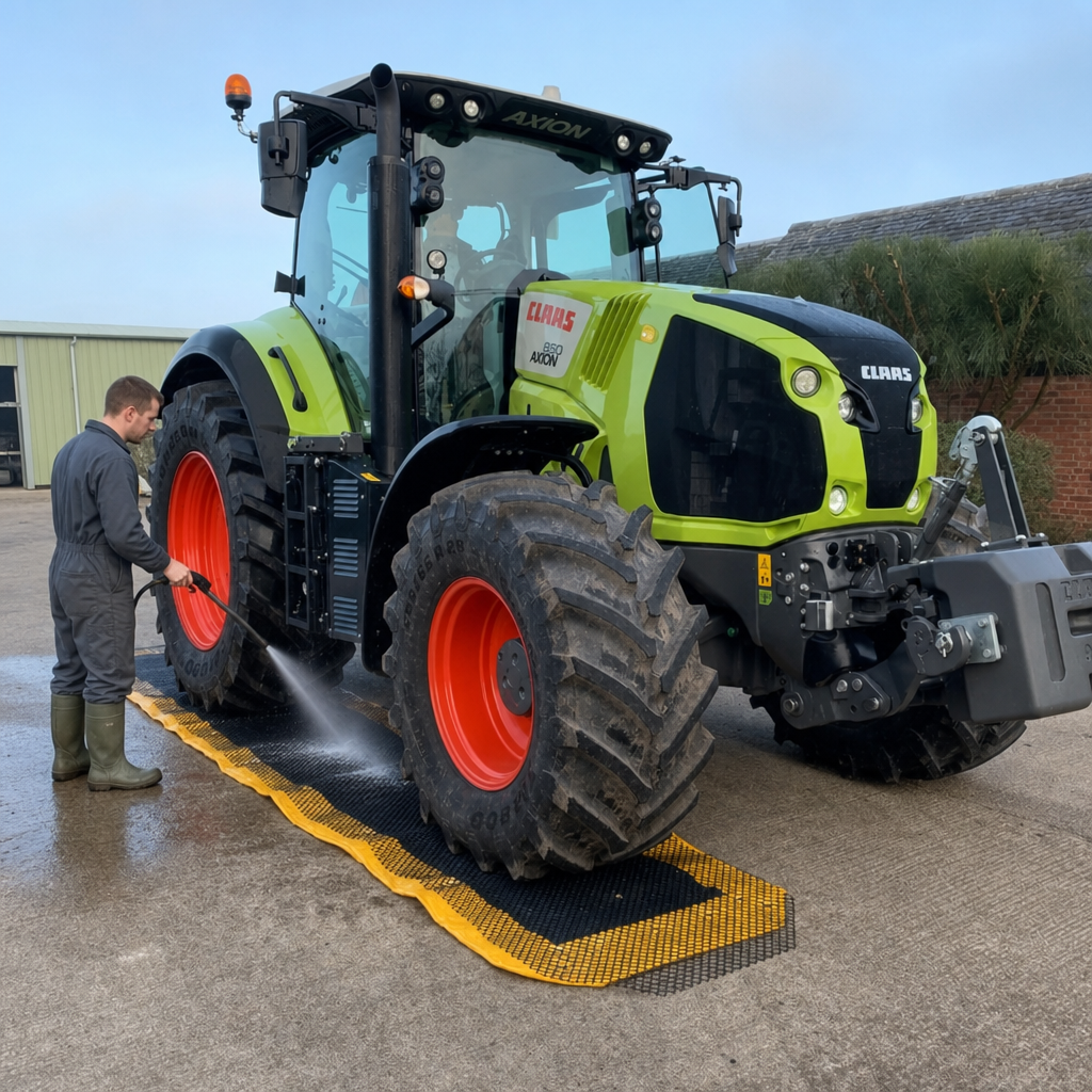 Disinfectant Tractor Mats 1m x 6m for Biosecurity Applications (Pack of 2)