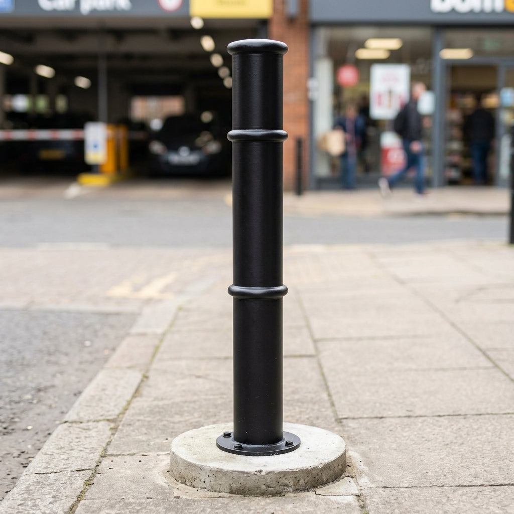 Ornamental Mild Steel Bollard – Galvanised – GFC3000 (view 2)