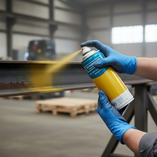 High-Performance Golden Yellow Spray Paint - Durable Aerosol for Professional Finishes and Easy Application