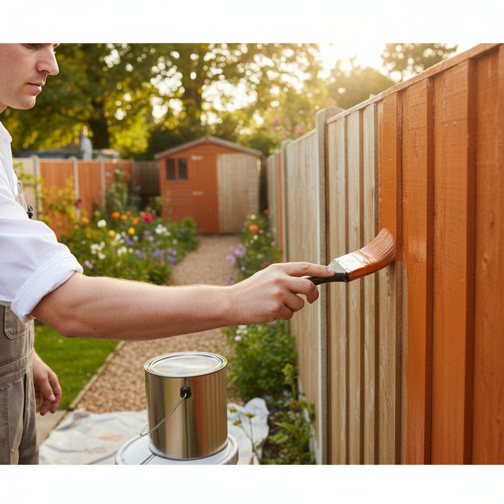 Premium Multi-Purpose Garden Paint for Fences and Sheds - High-Performance Weather-Resistant Finish with UV Protection