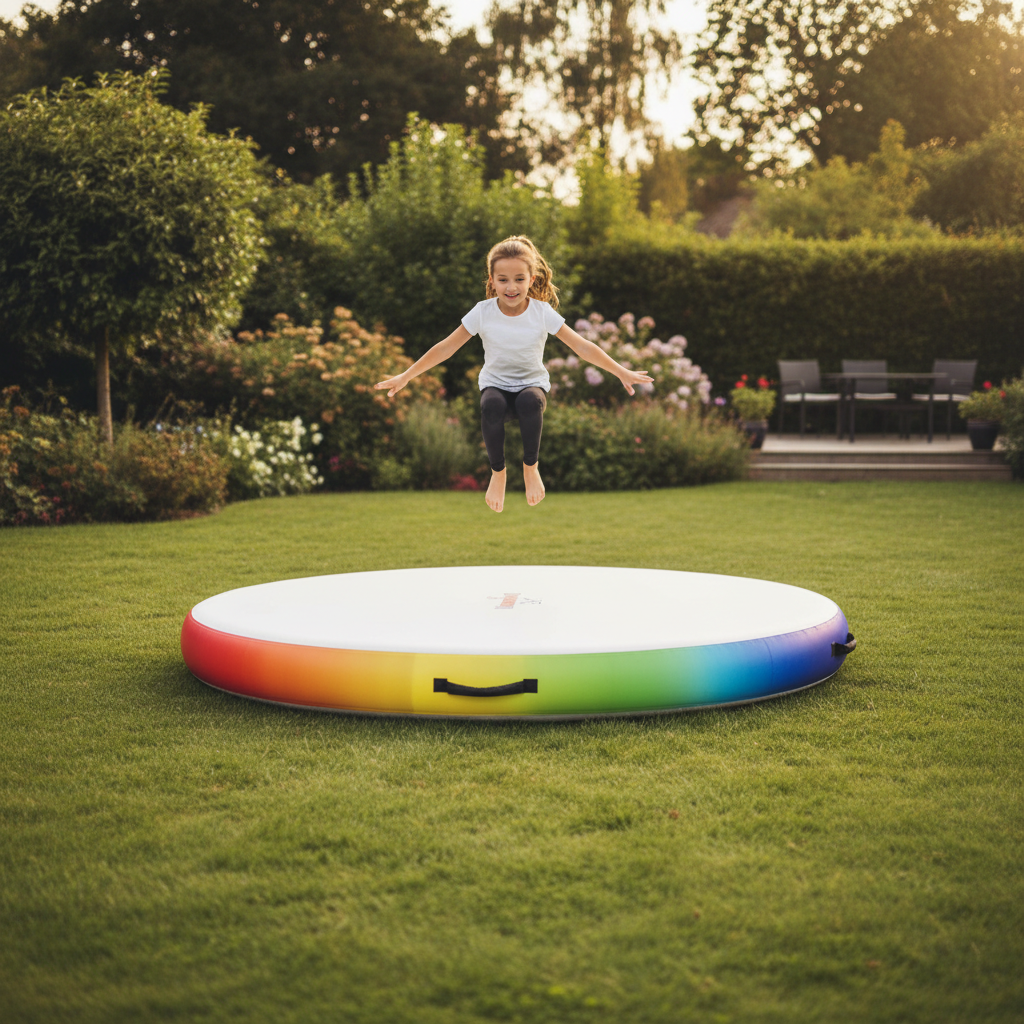Professional Large Rainbow Air Track Pro Air Spot - Lightweight, Versatile for Gym and Water Use, Available in Multiple Colors