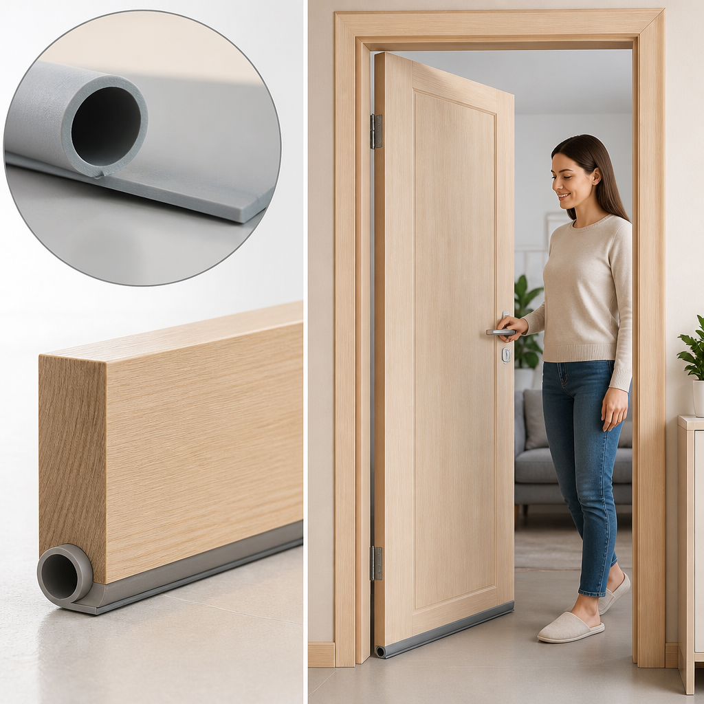 Grey Silicone Rubber P Section Door Seal for Home & Office