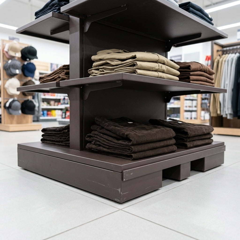 4-Tier Clothing End Counter Display Unit (view 2)