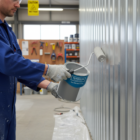 High-Performance Universal PU Enamel Paint in Platinum Grey - Versatile Application for Indoor and Outdoor Use with Quick-Drying Options Available