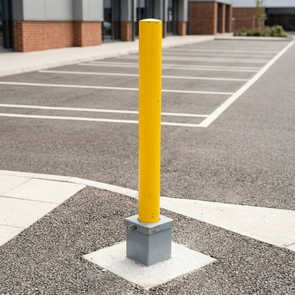900mm Removable Galvanised Steel Bollard - 60–193mm Diameter