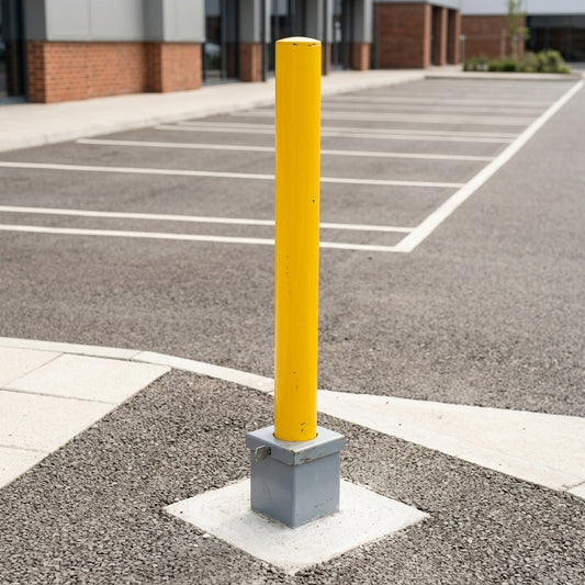 900mm Removable Galvanised Steel Bollard - 60–193mm Diameter