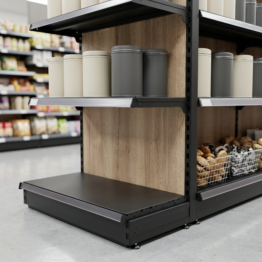 1.8m High Double-Sided Gondola Shelving Bay, 570mm Base (view 2)