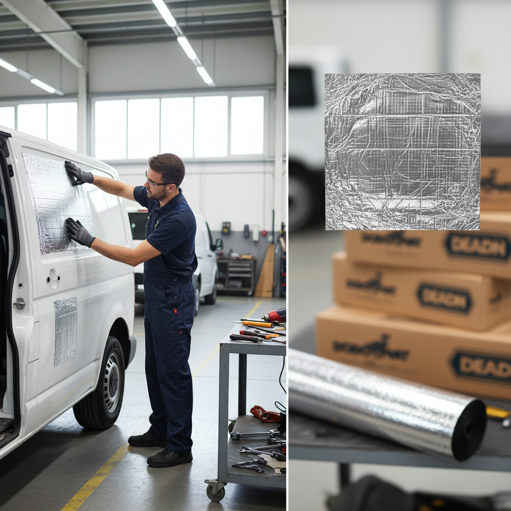 Premium Sound Deadening and Insulation Kit for Medium Vans - Easy Peel & Stick Installation with Heat Regulation