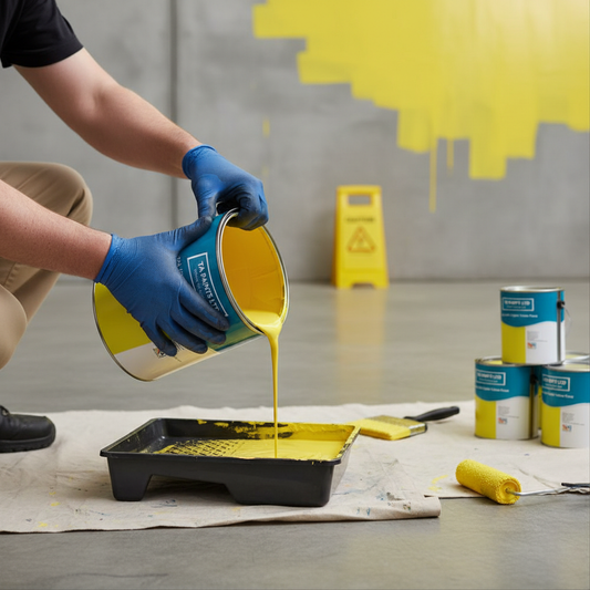 Premium High-Visibility Sulphur Yellow Paint for Safety Markings and Commercial Applications