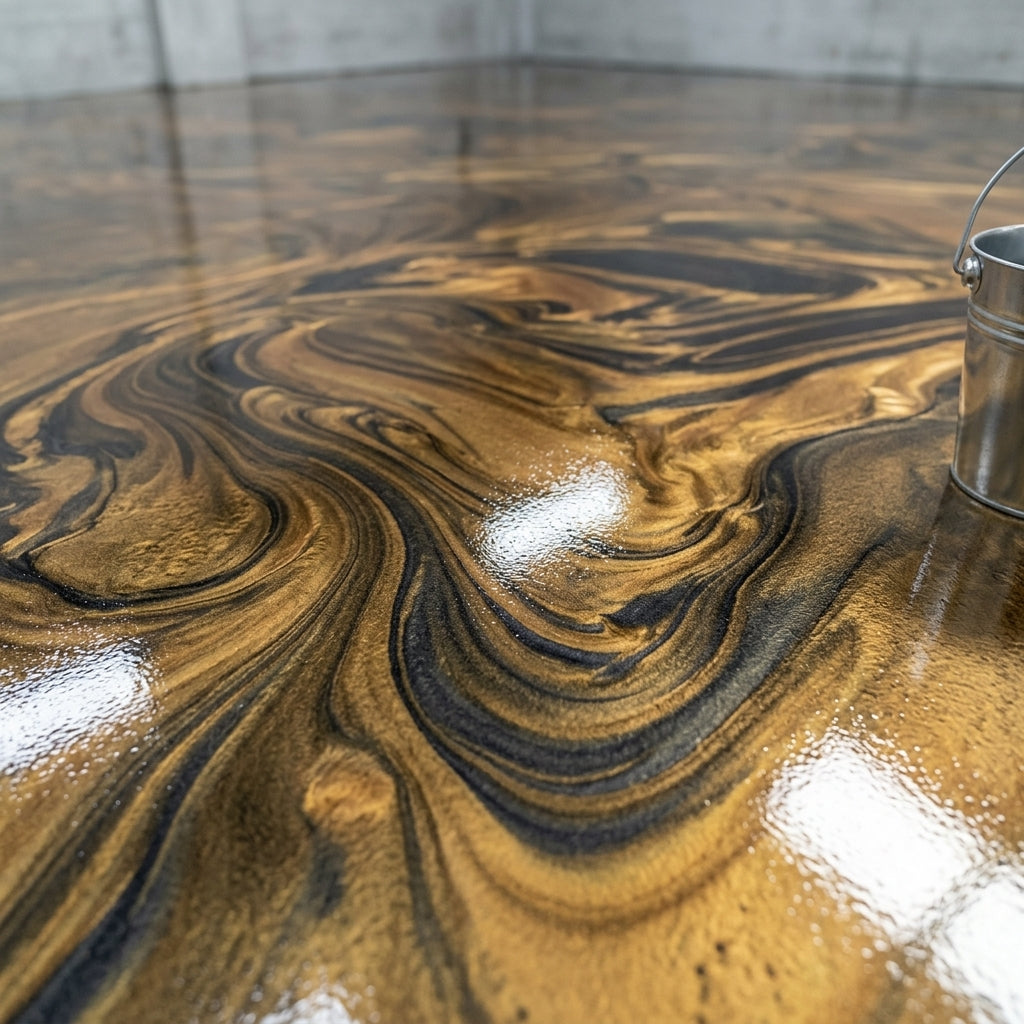 Metallic Top Coat – Water-Based or UVR – Decorative Epoxy Flooring (view 2)