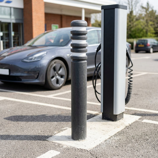 1000mm Recycled Plastic Bollard EV Charger Protection