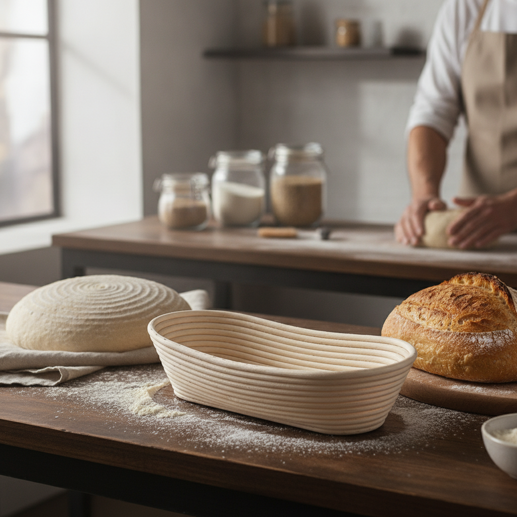 Rattan Oval Bread Proofing Basket 300ml for Baking