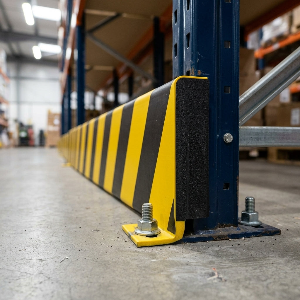 1 metre surface protection profile yellow/black polyurethane (view 2)