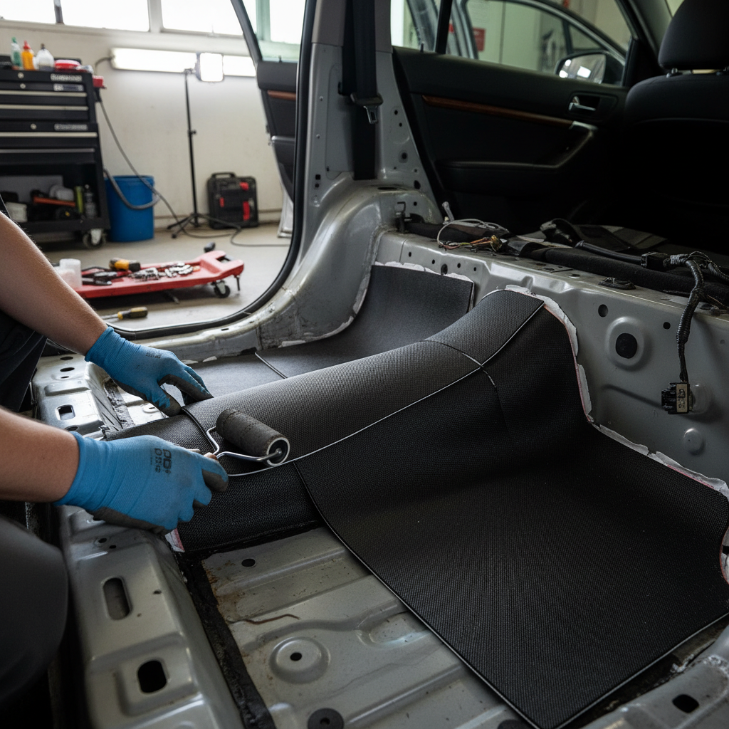 Premium 4-Layer Soundproofing Material for Vehicles - Water Resistant with Strong Self-Adhesive Layer and Effective Noise Reduction