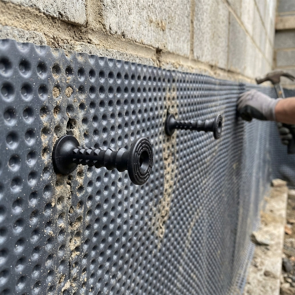 10mm Brick Plug for Waterproofing Membranes