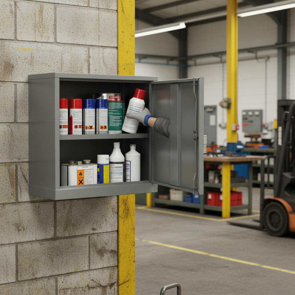 Hazardous Liquid COSHH Cabinet - COSHH24/24 ||L609mm x W305mm x H609mm